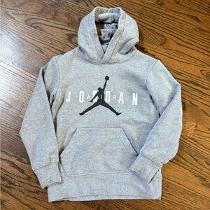 Jordan Gray Hoodie with Iconic Logo